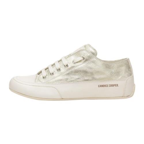 Fade-effect leather sneakers Rock S Candice Cooper , Yellow , Dames