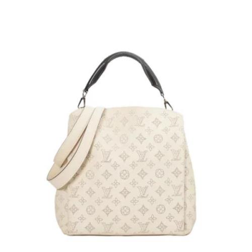 Pre-owned Leather handbags Louis Vuitton Vintage , White , Dames