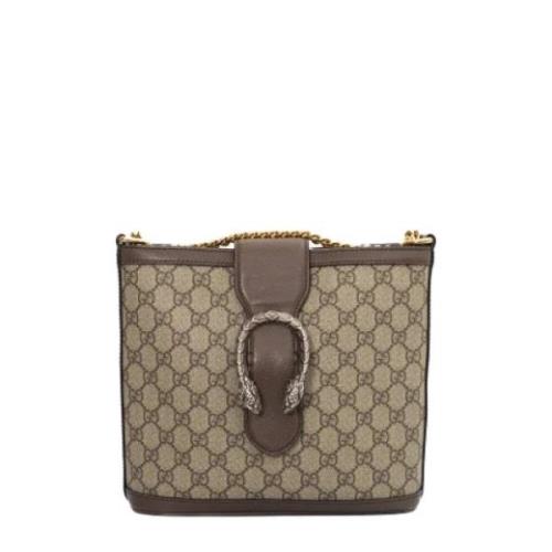 Pre-owned Canvas gucci-bags Gucci Vintage , Brown , Dames