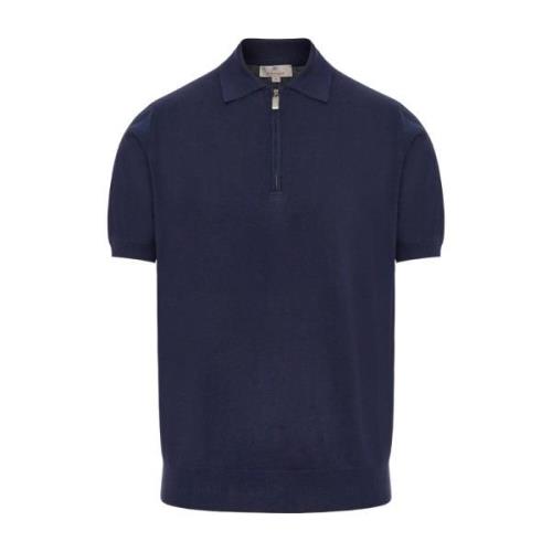 Polo Shirts Canali , Blue , Heren