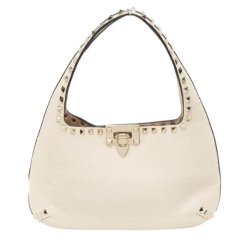 Pre-owned Leather handbags Valentino Vintage , White , Dames