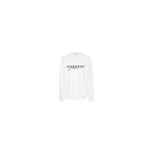 Wit Classic Fit Sweatshirt Givenchy , White , Heren