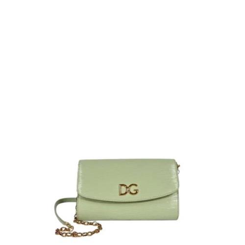 Pre-owned Leather shoulder-bags Dolce & Gabbana Pre-owned , Green , Da...