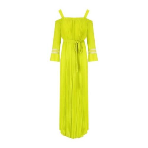 Maxi Dresses Twinset , Yellow , Dames