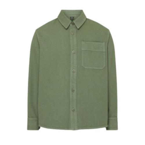 Geborduurde Basile Overhemd - Khaki A.p.c. , Green , Heren