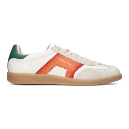 Witte Sneakers Combi Santoni , Multicolor , Heren