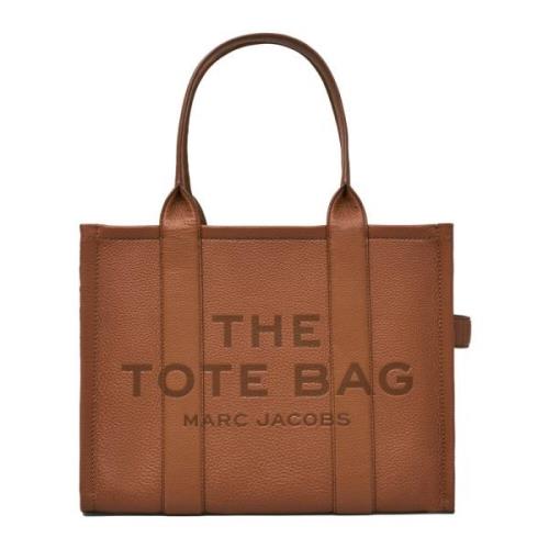 Stijlvolle Kameel Leren Tote Tas Marc Jacobs , Brown , Dames