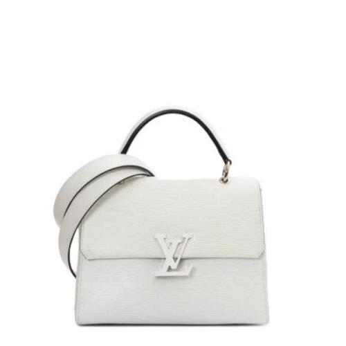 Pre-owned Leather handbags Louis Vuitton Vintage , White , Dames