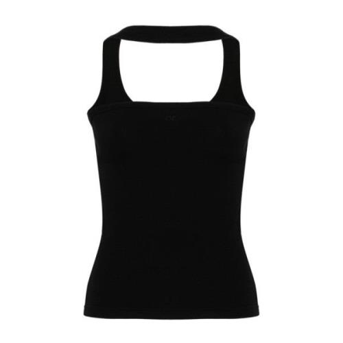 Sleeveless Tops Courrèges , Black , Dames