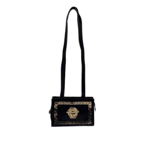 Pre-owned Leather shoulder-bags Versace Pre-owned , Black , Dames