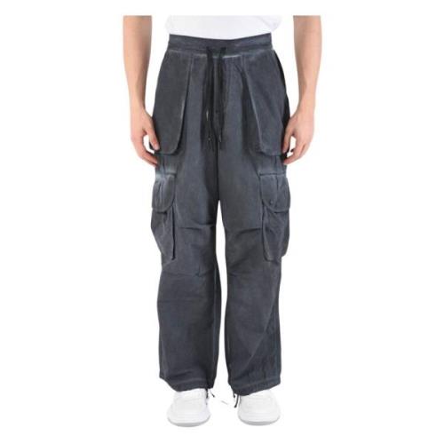 Wide Trousers A Paper Kid , Blue , Heren