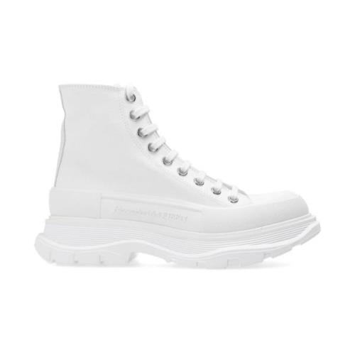 Hoge platform sneakers Alexander McQueen , White , Dames