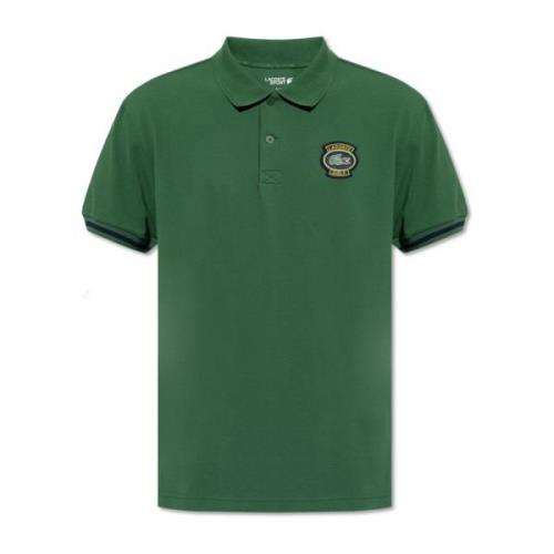 Polo shirt met patch Lacoste , Green , Heren