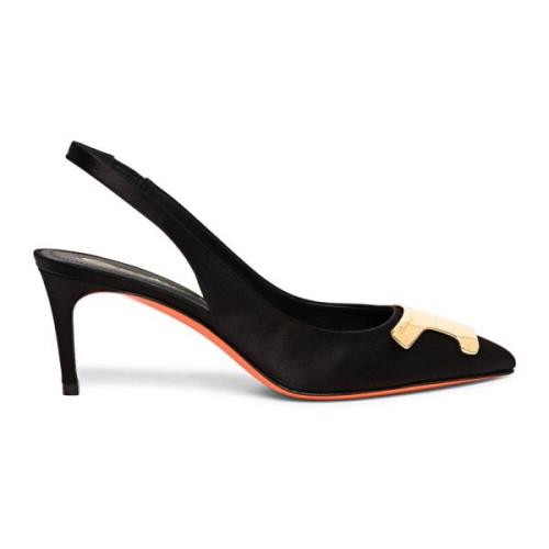 Pumps Santoni , Black , Dames