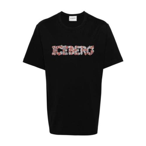 T-Shirts Iceberg , Black , Heren