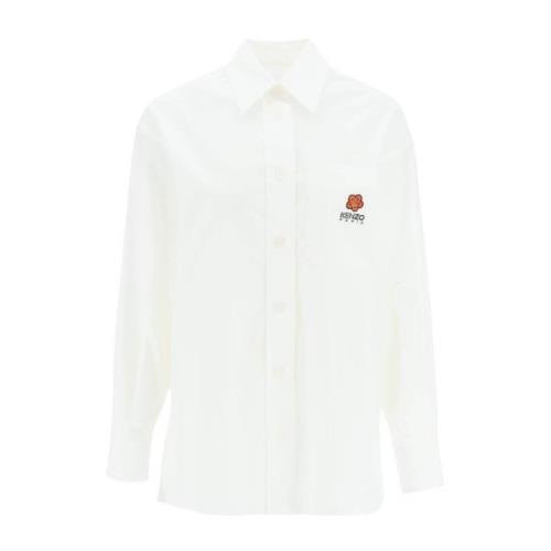 Casual Gestreept Overhemd Kenzo , White , Dames