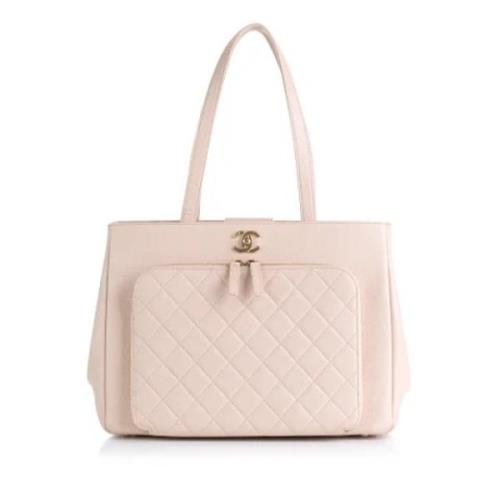 Pre-owned Leather totes Chanel Vintage , Pink , Dames