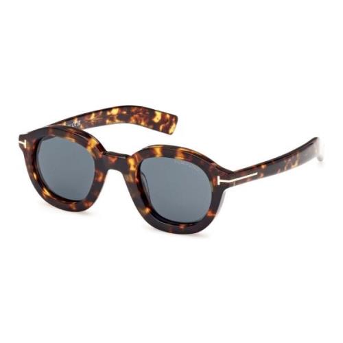 Raffa Zonnebril Donker Havana/Blauw Tom Ford , Brown , Heren