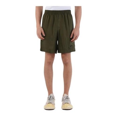 Casual Shorts Msgm , Green , Heren