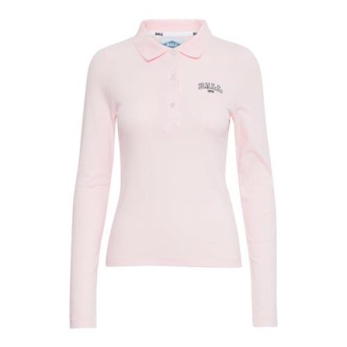 Lange Mouw Polo Shirt Milkshake Ball , Pink , Dames