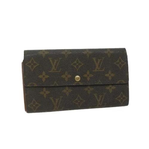 Pre-owned Canvas wallets Louis Vuitton Vintage , Brown , Dames