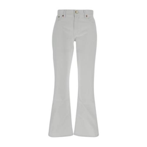 Flared Jeans voor Vrouwen Valentino , White , Dames