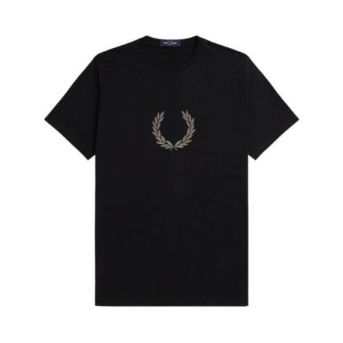 T-Shirts Fred Perry , Black , Heren