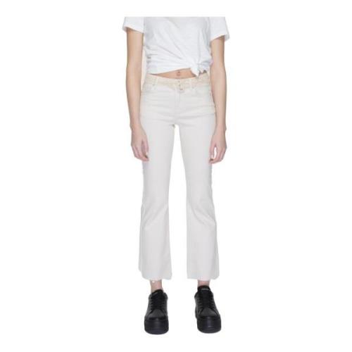 Cropped Trousers Vero Moda , Beige , Dames