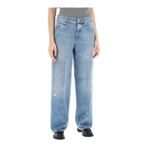 Straight Jeans Closed , Blue , Dames