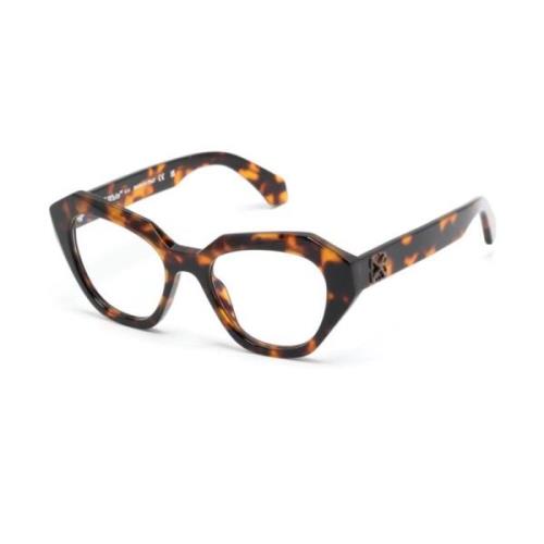 Bruin Optisch Montuur Stijlvol Must-Have Off White , Brown , Unisex