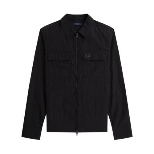 Light Jackets Fred Perry , Black , Heren
