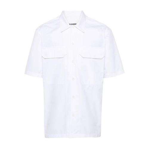 Short Sleeve Shirts Jil Sander , White , Heren