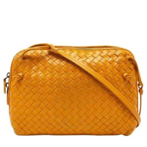 Pre-owned Leather crossbody-bags Bottega Veneta Vintage , Yellow , Dam...