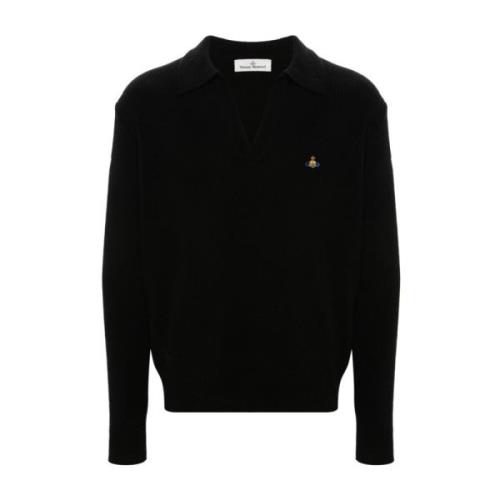 V-neck Knitwear Vivienne Westwood , Black , Heren