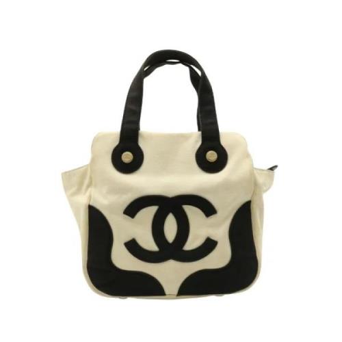 Pre-owned Canvas handbags Chanel Vintage , Beige , Dames