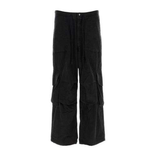 Wide Trousers Entire Studios , Black , Heren