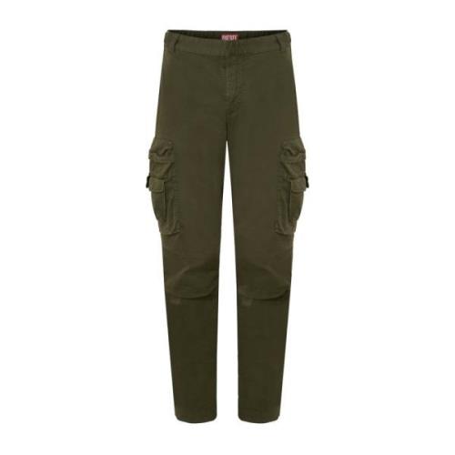 Slim-fit Trousers Diesel , Green , Heren