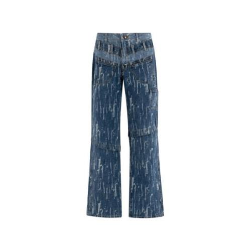 Wide Jeans Andersson Bell , Blue , Heren