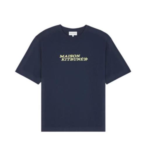 T-Shirts Maison Kitsuné , Blue , Heren