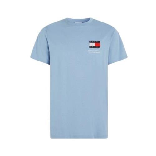T-Shirt- TJM Slim FIT Essentail S/S Tommy Jeans , Blue , Heren