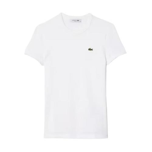 T-Shirts Lacoste , White , Dames