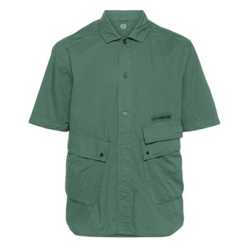 Short Sleeve Shirts C.p. Company , Green , Heren