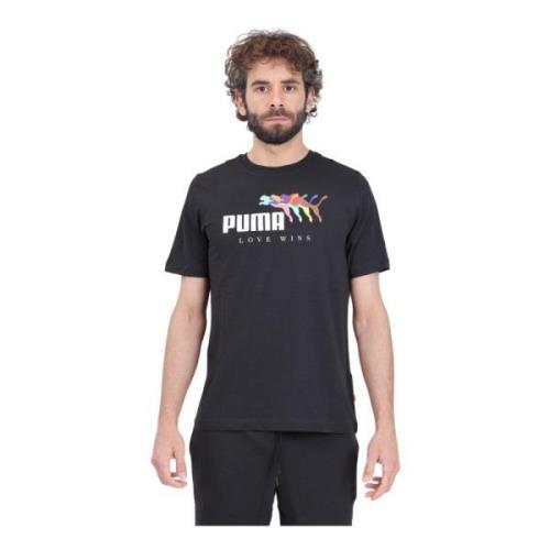 T-Shirts Puma , Black , Heren