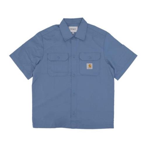 Craft Shirt Sorrent Streetwear Collectie Carhartt Wip , Blue , Heren