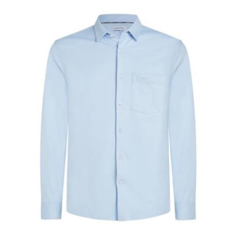 Overhemd- CK Smooth Cotton Pocket Calvin Klein , Blue , Heren