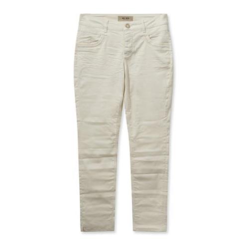 Cropped Trousers MOS Mosh , Beige , Dames