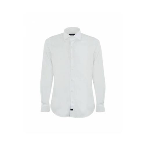 Stretch Button Down Overhemd Fay , White , Heren