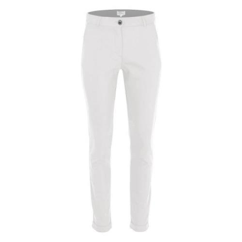 Slim-fit Trousers DNM Pure , White , Dames