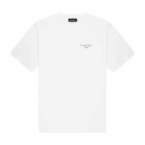 Quotrell Society Club T-shirt Heren Wit/Zwart Quotrell , White , Heren