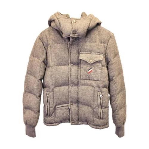 Pre-owned Polyester outerwear Moncler Pre-owned , Gray , Dames